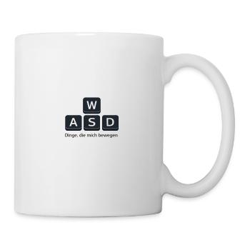 Gaming Tastatur Dinge, die mich Bewegen WASD - Tasse - Weiß - Rechts