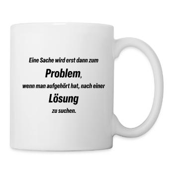 Problem & Lösung 3 de - Tasse - Weiß - Rechts