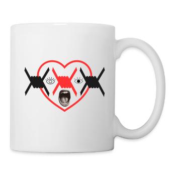 Barbed Heart Scream Graphic - Mug - white - Right