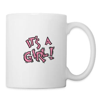 C’est un design typographique rétro de filles - Mug blanc - blanc - Droite
