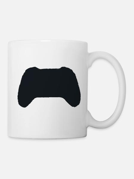 Controller Silhouette Form - Tasse - Weiß