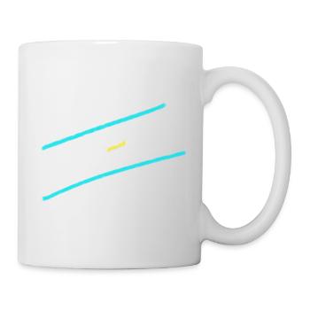 Tricolor Stroke Abstract - Mug - white - Right
