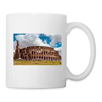 Kolosseum im Sonnenschein - Tasse - Weiß - Rechts