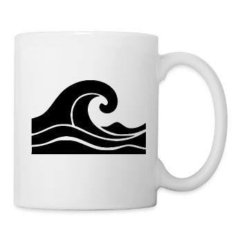 Wave Sea Beach Holiday Gift - Mug - white - Right
