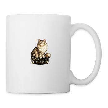 Siberian Mom Cat Print - Mug - white - Right