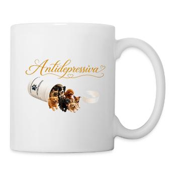 Antidepressive Hundeherzen Design - Tasse - Weiß - Rechts