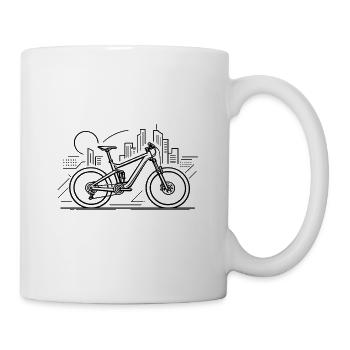 Urban EBike Lineart - Mug blanc - blanc - Droite