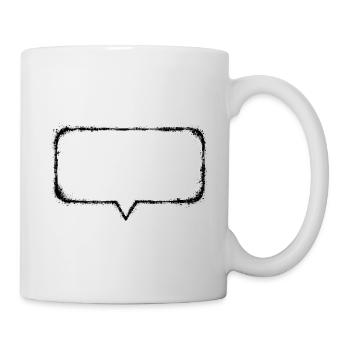 Sprechblase_Grunge_Abgerundet - Mug - white - Right
