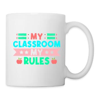 Enseignante de maternelle Classe Mes règles Maternelle - Mug blanc - blanc - Droite