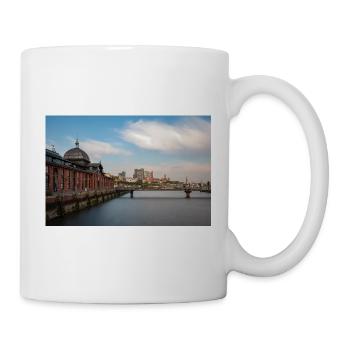 Salle historique des ventes aux enchères de poissons à Hambourg - Mug blanc - blanc - Droite