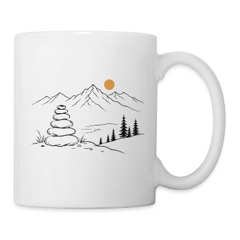 Steinmännchen - Tasse - Weiß - Rechts