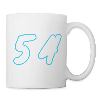 54 Zahl symbol - Tasse - Weiß - Rechts