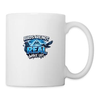 Verschwörungs-T-Shirt mit beleuchteten Augen - Tasse - Weiß - Rechts