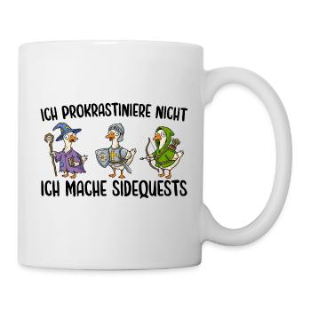 Videospiele Ich prokrastiniere nicht Sarkasmus - Tasse - Weiß - Rechts