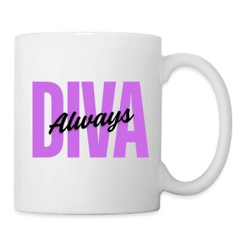 Diva Always – Feminine Design - Mug - white - Right