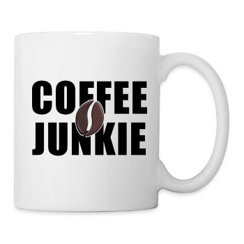 Coffee Junkie: Koffein-Liebe - Tasse - Weiß - Rechts