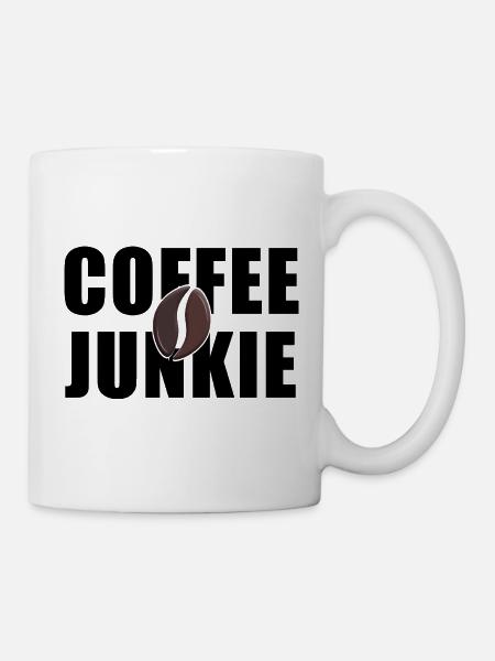 Coffee Junkie: Koffein-Liebe - Tasse - Weiß