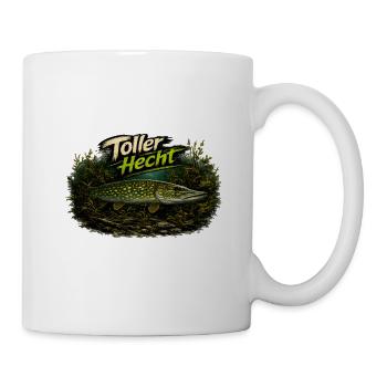 Toller Hecht – Deutscher Hecht | Angler - Tasse - Weiß - Rechts