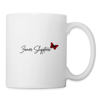 Zemër Shqiptare – Albanisches Herz - Tasse - Weiß - Rechts