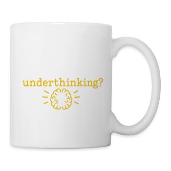 Et si tout le monde réfléchissait trop - Mug blanc - blanc - Droite