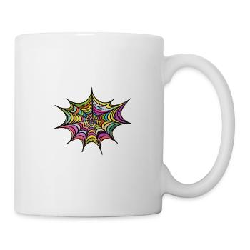Toile étoilée psychédélique - Mug blanc - blanc - Droite