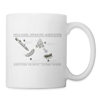 Guide de terrain du bâton de saucisse Art du grill - Mug blanc - blanc - Droite