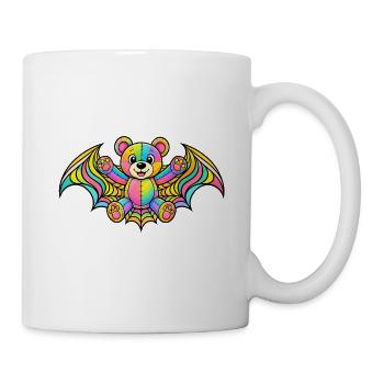 Regenbogenbär mit Flügeln - Tasse - Weiß - Rechts