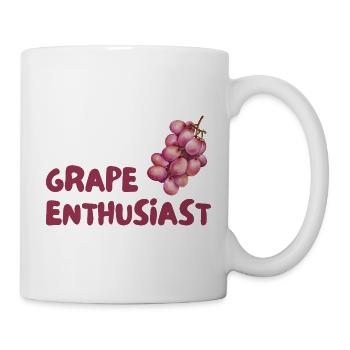 Traubenliebhaber Grapes Enthusiast - Tasse - Weiß - Rechts
