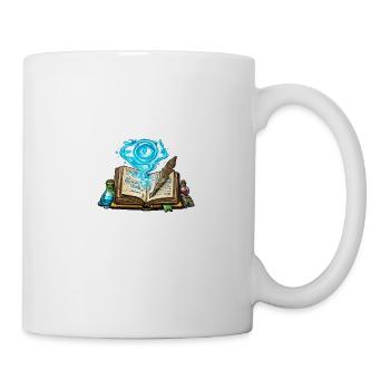 Zauberbuch der Phantasiewelt - Tasse - Weiß - Rechts