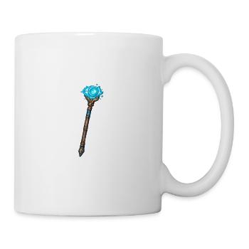 Magischer Kristallstab Blau - Tasse - Weiß - Rechts