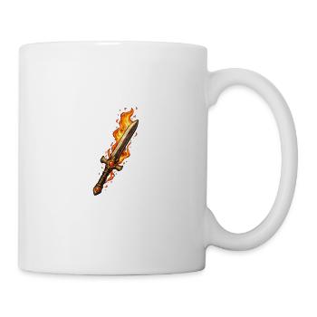 Feuerklinge Flammenschwert - Tasse - Weiß - Rechts