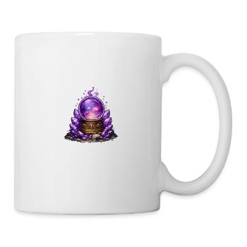 Kosmischer Kristall-Orb - Tasse - Weiß - Rechts