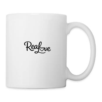 Real Love Silhouette - Tasse - Weiß - Rechts