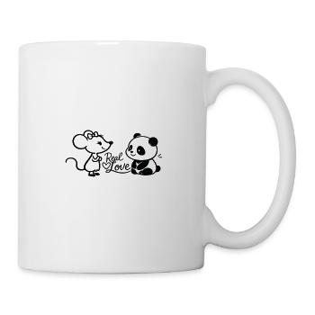Real Love Mäuse Panda Duo - Tasse - Weiß - Rechts