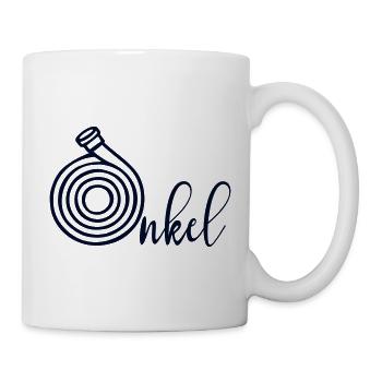 Feuerwehrschlauch Feuerwehr Onkel - Tasse - Weiß - Rechts