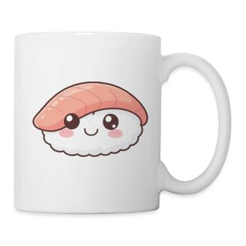 Kawaii Nigiri Sushi Motiv - Tasse - Weiß - Rechts