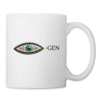 Eye mosaic with emerald pattern Gen - Mug - white - Right