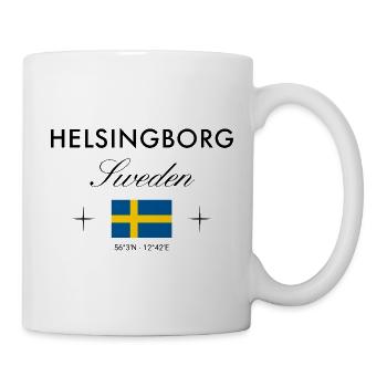 Helsingborg Sweden Coordinates Travel Souvenir - Mug - white - Right
