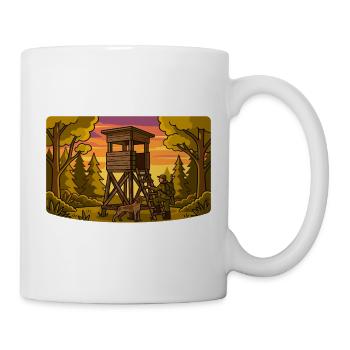 Forest Hunting Lookout Tower - Mug - white - Right