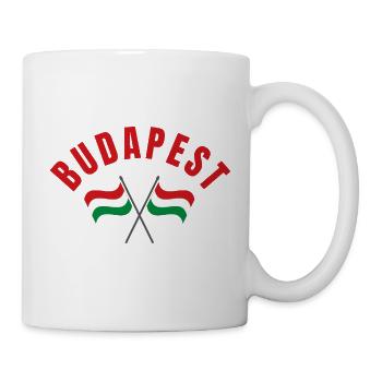 Budapest Hungarian Flags - Mug - white - Right