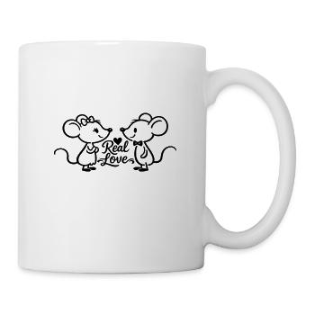 Real Love Mouse Pair - Mug - white - Right
