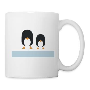 Geometric Black Penguins Duo - Mug - white - Right