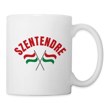 Szentendre Crossed Hungarian Flags - Mug - white - Right