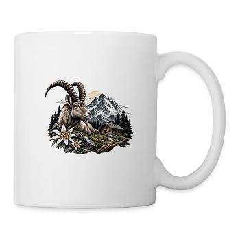Pont sommital dans la forêt alpine - Mug blanc - blanc - Droite