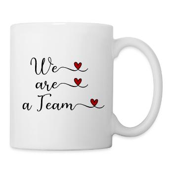 We are a Team Team Unity Design with a Heart - Mug - white - Right