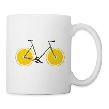 Bike Bike Lemons Funny - Mug - white - Right
