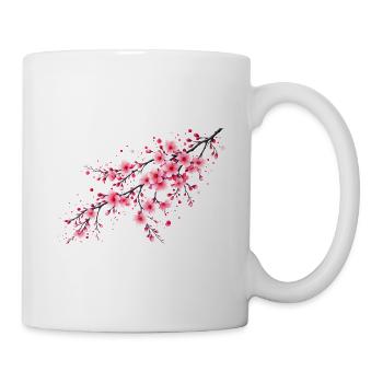 Branches de cerisier Branches de Sakura Cerisier - Mug blanc - blanc - Droite