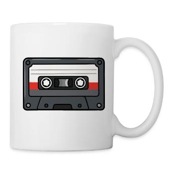 Cassette rétro Cassette Musi vintage années 80 et 90 - Mug blanc - blanc - Droite