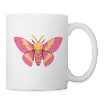 Rosy Maple Moth Dryocampa rubicunda Cartoon - Mug - white - Right