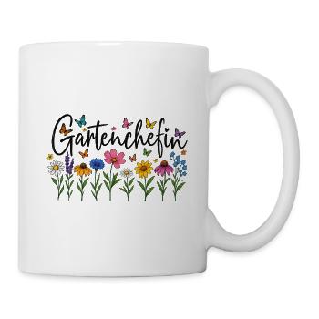 Gartenchefin - Tasse - Weiß - Rechts